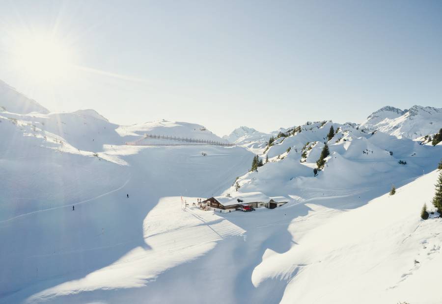 All routes lead to the Kriegeralpe - Kriegeralpe Oberlech